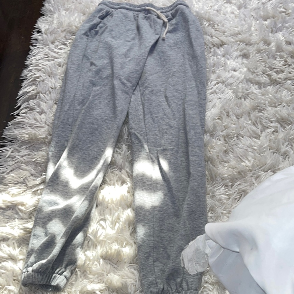 grey shein sweat pants